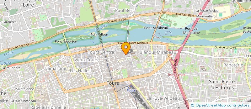 localisation de l'entreprise L'ASSO' DU QUARTIER COLBERT-CATHEDRALE à TOURS