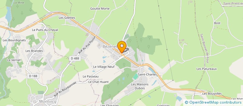localisation de l'entreprise L'ASSO LUCE à BEZENET