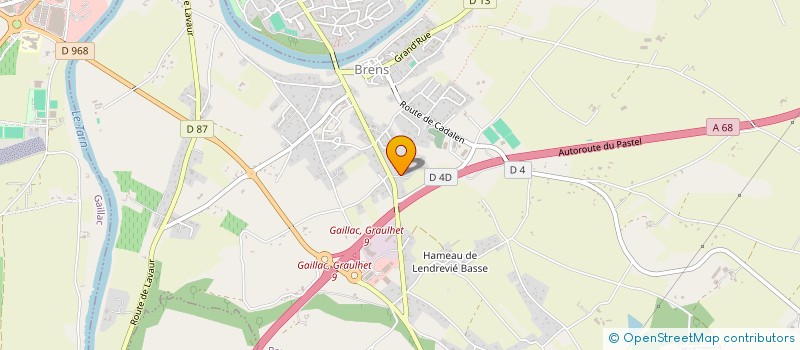 localisation de l'entreprise L'ASSO'S TOMATES  BRENS