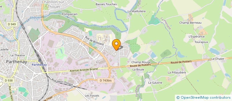 localisation de l'entreprise L'ASSOC'AUX LUMAS  PARTHENAY