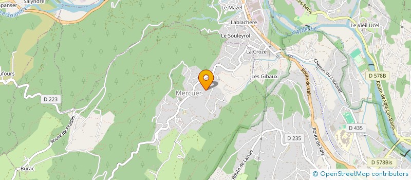 localisation de l'entreprise L'ASSOC'PIMENTEE  MERCUER