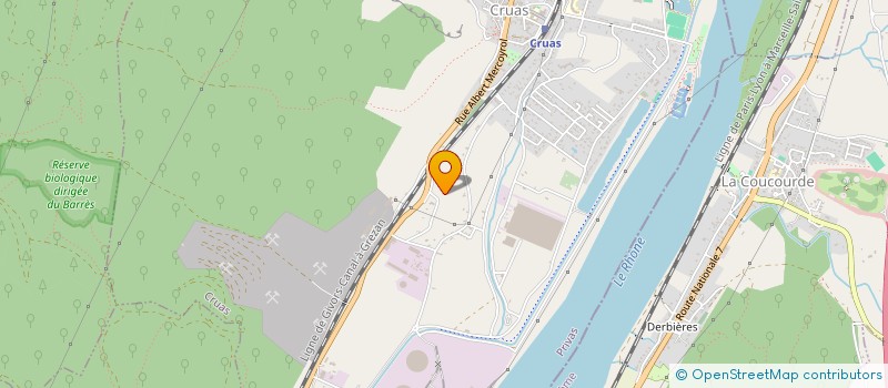 localisation de l'entreprise L'ASSOC' QUEBECHOISE  CRUAS