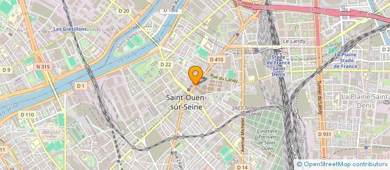 localisation de l'entreprise L'ASSOCIACTION à SAINT-OUEN-SUR-SEINE