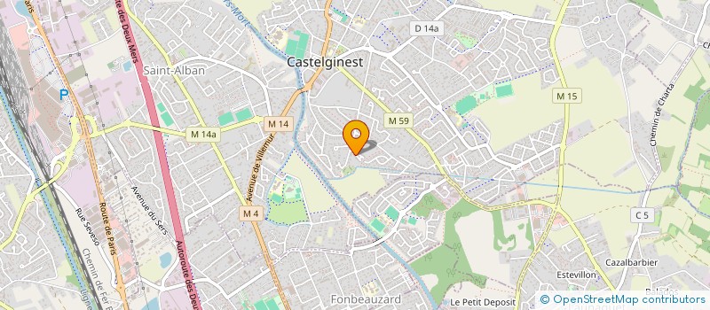 localisation de l'entreprise L'ASSOCIATION CONTRE LE RECHAUFFEMENT CLIMATIQUE  CASTELGINEST