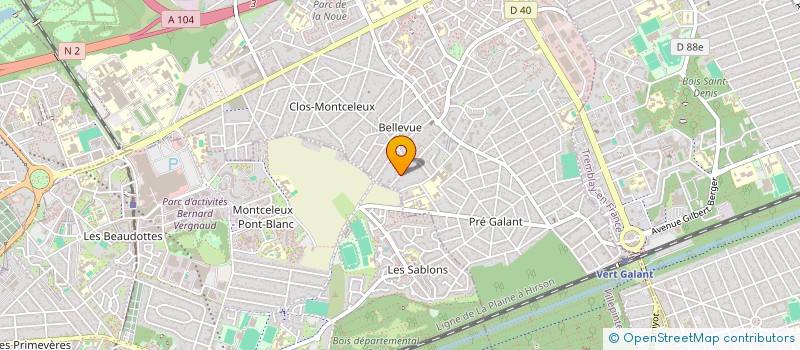 localisation de l'entreprise L ASSOCIATION COURAGE D ULYSSE TONYE à VILLEPINTE