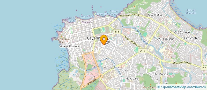 localisation de l'entreprise L'ASSOCIATION CULTURELLE ET CULINAIRE LES DELICES DE  GUYGUY  CAYENNE