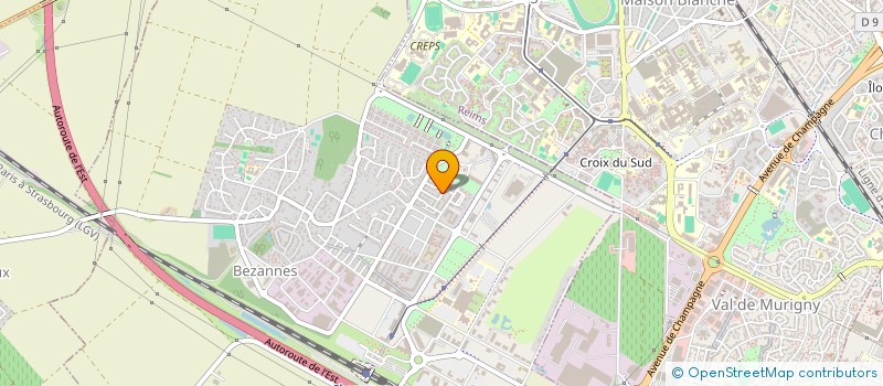 localisation de l'entreprise L'ASSOCIATION CULTURELLE SE DIVERTIR A REIMS (L'A.C.S.D.R)  BEZANNES