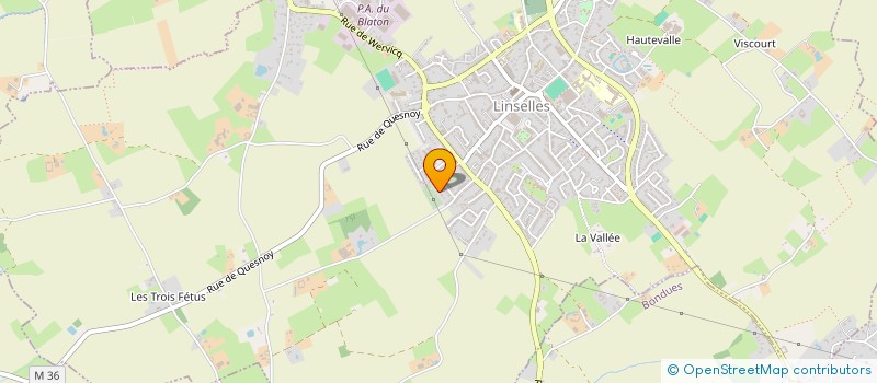 localisation de l'entreprise L'ASSOCIATION D'ARTS MARTIAUX DE LA VALLEE DE LA LYS à LINSELLES