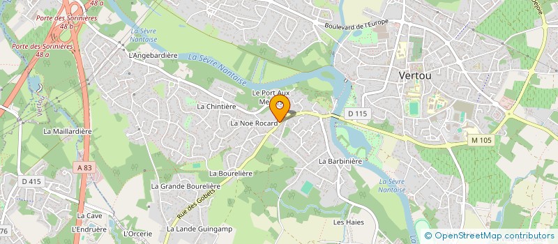 localisation de l'entreprise L'ASSOCIATION DE CONSEILS, D'INFORMATION DE MEDIATION ET EVENEMENTIEL (LA CIM E)  VERTOU