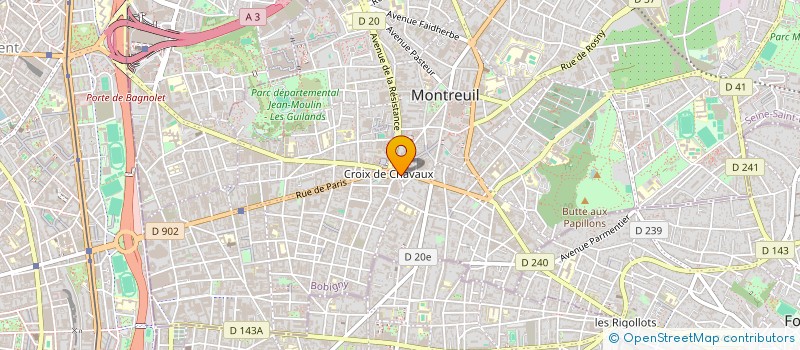 localisation de l'entreprise L'ASSOCIATION DE FINANCEMENT ELECTORAL JULIEN BAYOU à MONTREUIL