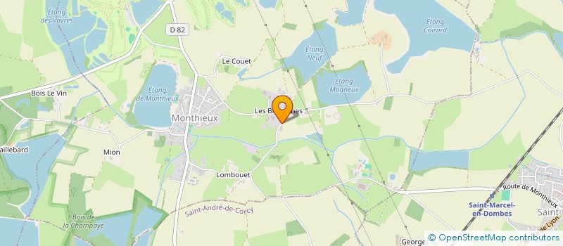 localisation de l'entreprise L'ASSOCIATION DE L'EQUIPAGE DE LA CROISEE DES DOMBES à MONTHIEUX