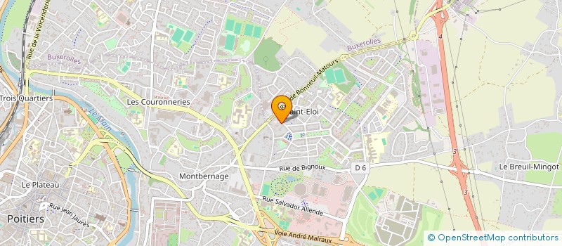 localisation de l'entreprise L'ASSOCIATION DE LA CHANCE POUR UN NOUVEAU DEPART à POITIERS