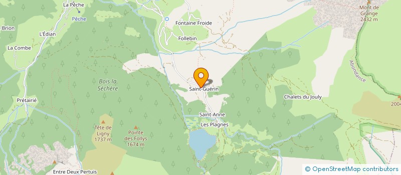 localisation de l'entreprise L'ASSOCIATION DE SOUTIEN DES JEUNES DANS LEUR DOUBLE ACTIVITE DE SKIEURS DE COMPETITION ET D'ELEVES OU ETUDIANTS  ABONDANCE