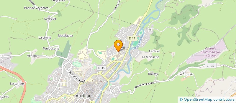 localisation de l'entreprise L'ASSOCIATION DEPARTEMENTALE AUTISME 15  AURILLAC