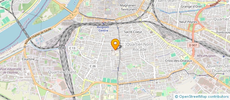 localisation de l'entreprise L'ASSOCIATION DES ANCIENS DE CHAMPLFLEURY - LES TRINITAIRES  AVIGNON