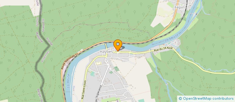 localisation de l'entreprise L'ASSOCIATION DES BRASSEURS ARDENNAIS DE HAYBES  HAYBES