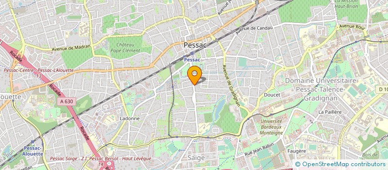 localisation de l'entreprise L'ASSOCIATION DES BURKINABE EN AQUITAINE (L.A.B.A.) à PESSAC