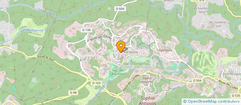 localisation de l'entreprise L'ASSOCIATION DES FAMILLES MONOPARENTALES ET ISOLEES DES ALPES-MARITIMES LAFAMI 06 à VALBONNE