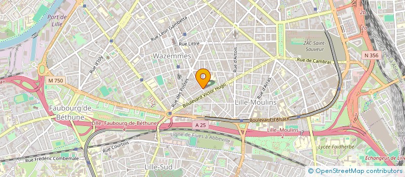 localisation de l'entreprise L ASSOCIATION DES JEUNES MEDIATEURS à LILLE
