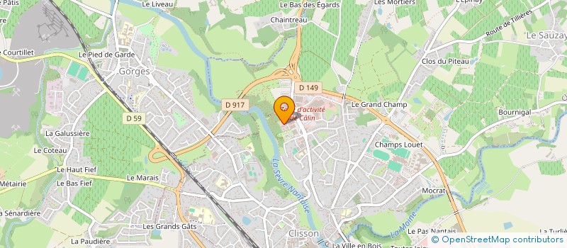 localisation de l'entreprise L'ASSOCIATION DES MAIRES DU VIGNOBLE NANTAIS  CLISSON