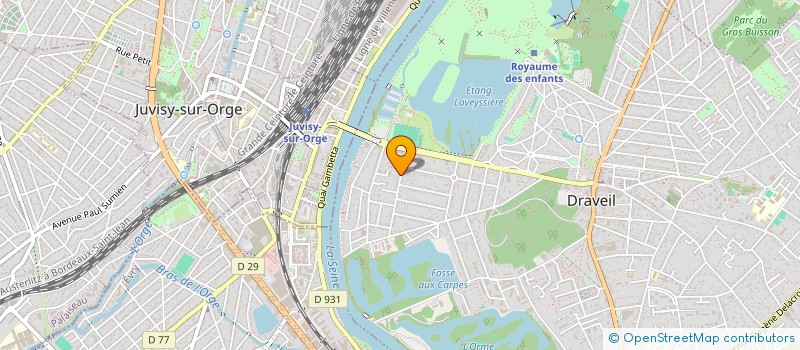 localisation de l'entreprise L'ASSOCIATION DES PARENTS D'ELEVES DE JULES FERRY à DRAVEIL