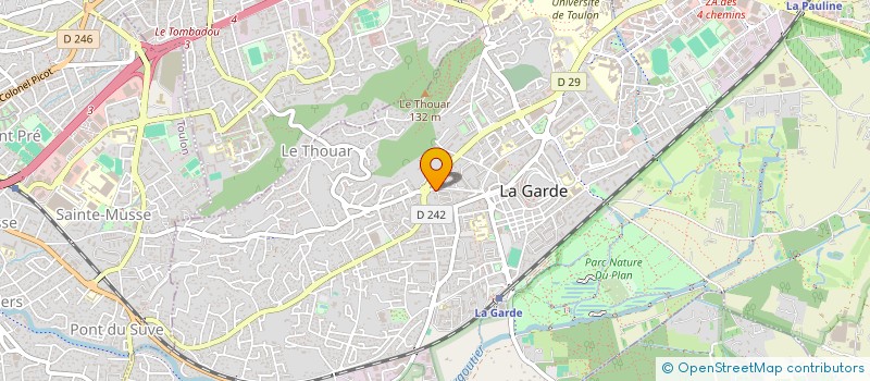 localisation de l'entreprise L ASSOCIATION DES RESTANQUES DU THOUAR à LA GARDE