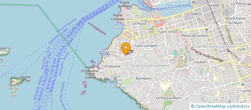 localisation de l'entreprise L'ASSOCIATION DES RETRAITES DU VALLON DES AUFFES - A.R.V.A.  MARSEILLE