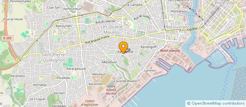 localisation de l'entreprise L'ASSOCIATION DES ROUTES MARITIMES A LA VOILE à BREST