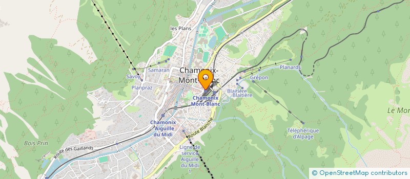 localisation de l'entreprise L'ASSOCIATION DES SENTINELLES  CHAMONIX-MONT-BLANC
