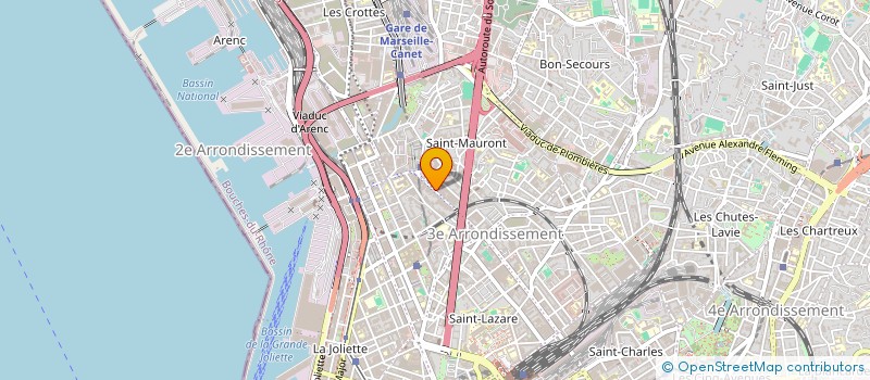 localisation de l'entreprise L'ASSOCIATION DU 360 à MARSEILLE