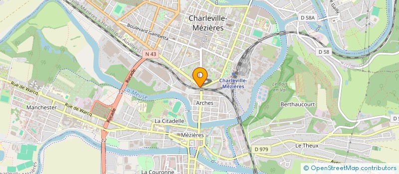 localisation de l'entreprise L'ASSOCIATION DU VERGER DU POIRIER  PRIX-LES-MEZIERES