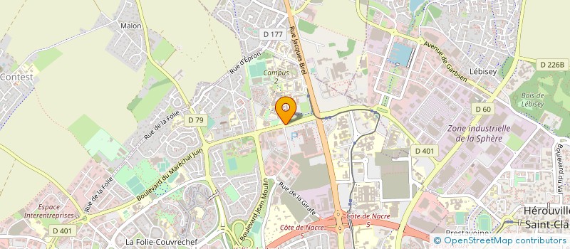 localisation de l'entreprise L ASSOCIATION ENSI à CAEN