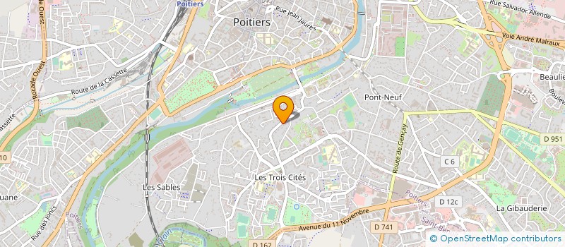 localisation de l'entreprise L'ASSOCIATION FRANCO-UKRAINIENNE - L'UKRAINE LIBRE à POITIERS