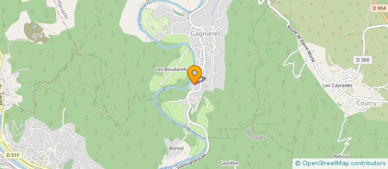 localisation de l'entreprise L'ASSOCIATION, GROUPEMENT D'ACTIVITES ET RESSOURCES, A VISEE ECONOMIQUE  GAGNIERES