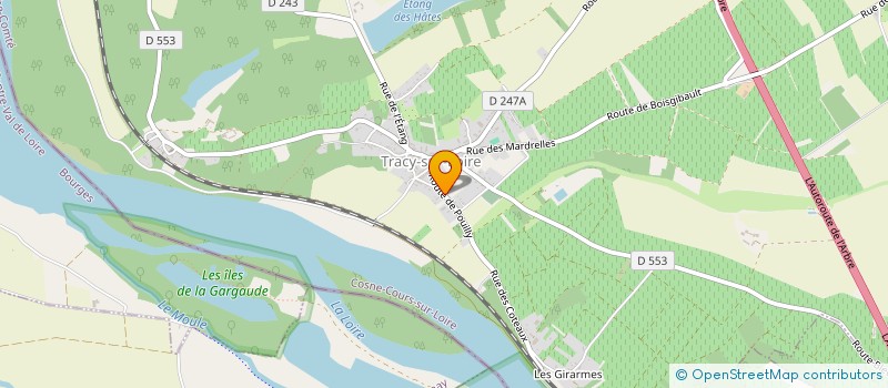 localisation de l'entreprise L'ASSOCIATION HARMONIE DES CHOEURS à TRACY-SUR-LOIRE