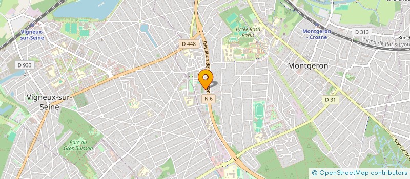 localisation de l'entreprise L'ASSOCIATION KAIJU  MONTGERON