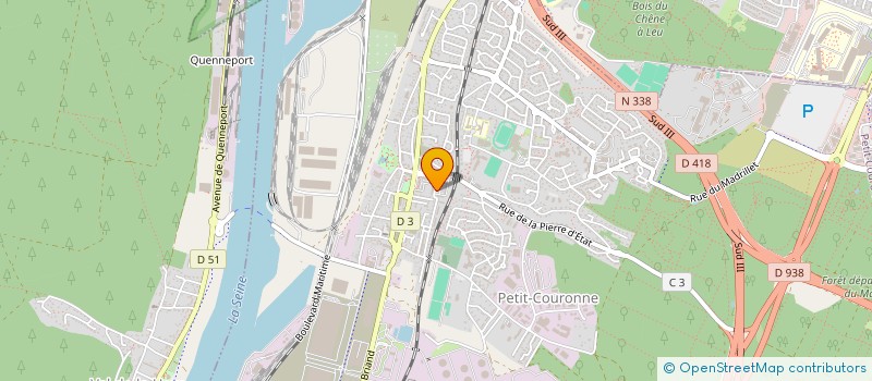 localisation de l'entreprise L'ASSOCIATION KSK (KIZZ STEPP KIFF)  PETIT-COURONNE