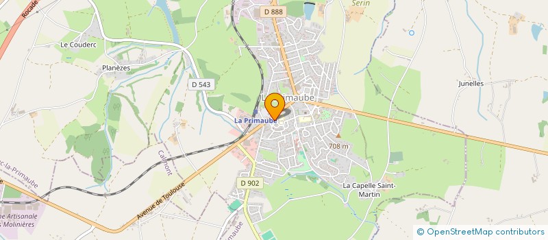 localisation de l'entreprise L'ASSOCIATION L'AGE D'OR DE LUC-LA-PRIMAUBE  LUC-LA-PRIMAUBE