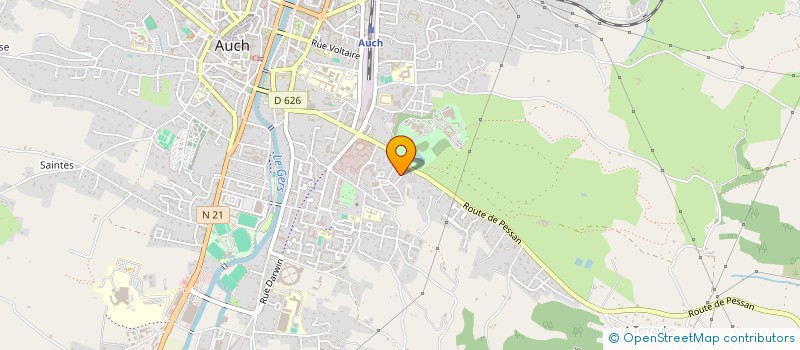 localisation de l'entreprise L'ASSOCIATION L'AME HOURRE  AUCH