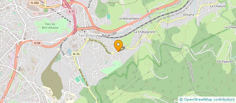 localisation de l'entreprise L'ASSOCIATION LE QUART D'HEURE FESTIF  SAINT-ETIENNE