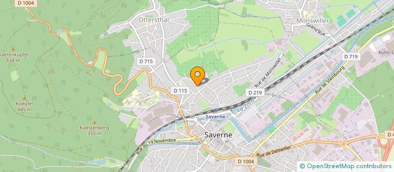 localisation de l'entreprise L'ASSOCIATION LES BAMBINS à SAVERNE