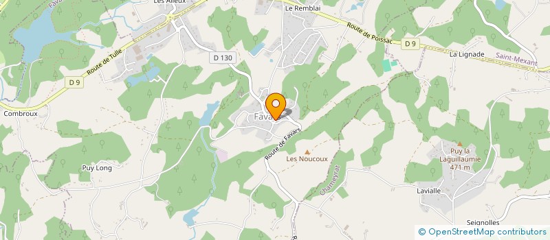 localisation de l'entreprise L'ASSOCIATION LES BERETS NOIR ET BLANC  FAVARS