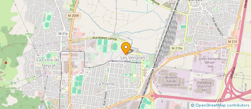 localisation de l'entreprise L'ASSOCIATION LES CONQUERANTS DE ROMAIN RO'LAND  CLERMONT-FERRAND