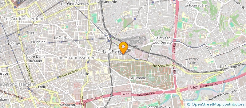localisation de l'entreprise L'ASSOCIATION LES GRANGETTES à MARSEILLE