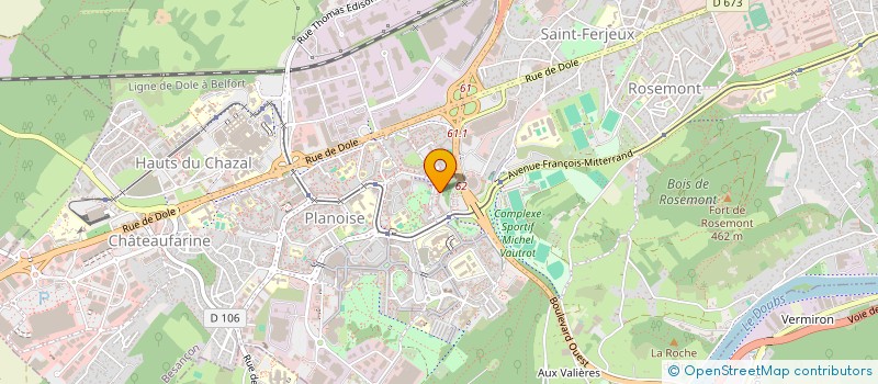 localisation de l'entreprise L'ASSOCIATION LESLY à BESANCON