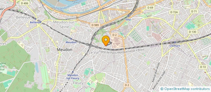 localisation de l'entreprise L'ASSOCIATION MANDATAIRE POUR LES COMPTES DE LA CAMPAGNE PRESIDENTIELLE DE JEAN LASSALLE  MEUDON