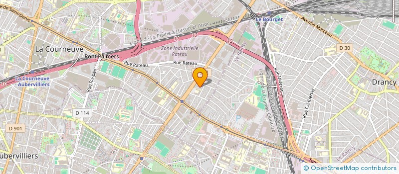 localisation de l'entreprise L'ASSOCIATION MERVEILLEUSE à LA COURNEUVE