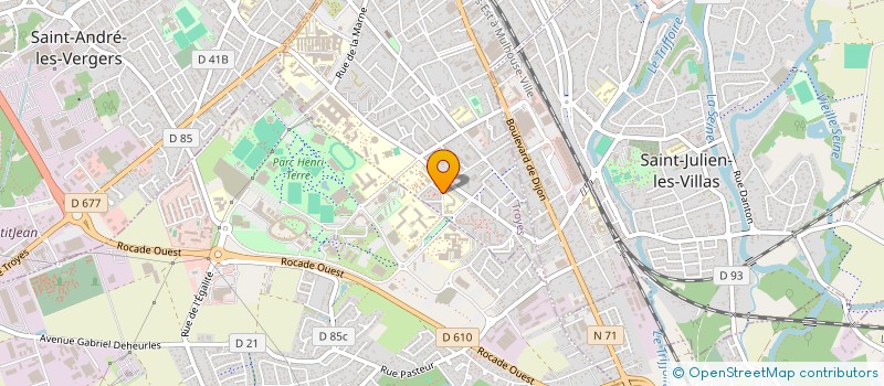 localisation de l'entreprise L'ASSOCIATION MOUVEMENT AIDE ET PARTAGE  TROYES