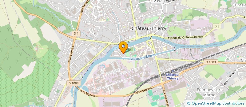 localisation de l'entreprise L'ASSOCIATION MULTICULTURELLE DE L'ILE  CHATEAU-THIERRY