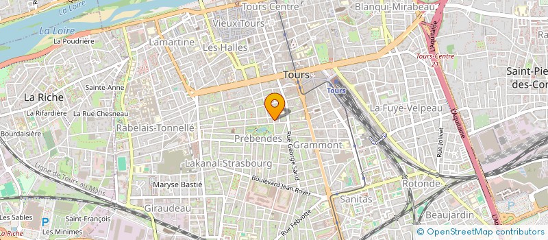 localisation de l'entreprise L'ASSOCIATION PONTS DEZARTS à TOURS